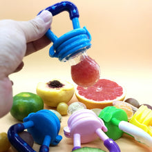 将图片加载到图库查看器，Newborn Baby Fruit Teether Baby Nipple Food Bite Pacifier Birth Infant Silicone Teethers Safe Feeder Bite Food Teether Oral Care
